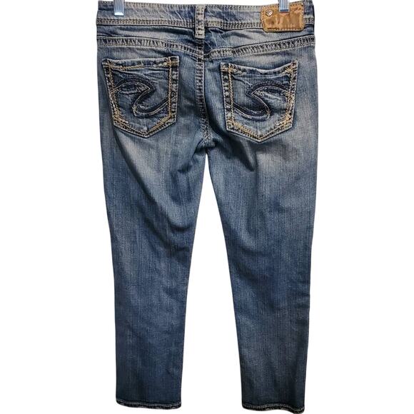 SILVER Suki Women's Cropped Denim Jeans W27 - Picture 2 of 6